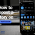 how to repost a story on Instagram